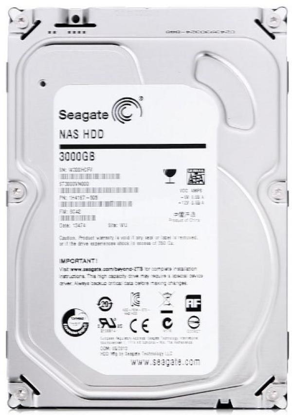 Жесткий диск 3.5" SATA 3TB Seagate NAS HDD ST3000VN000, SATAIII, 5900rpm, 64MB cache
