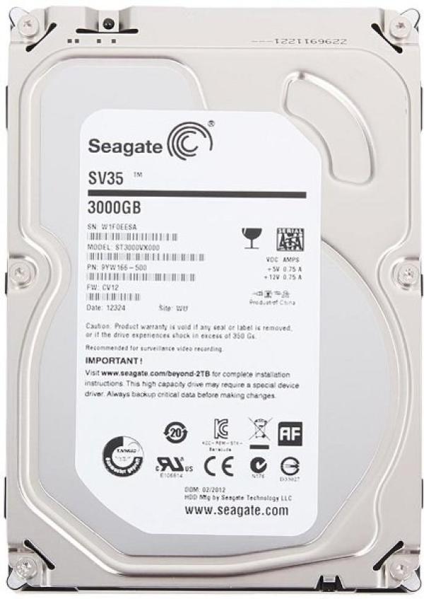 Жесткий диск 3.5" SATA 3TB Seagate Video 3.5 HDD ST3000VX000, SATAIII, 7200rpm, 64MB cache, NCQ, AF
