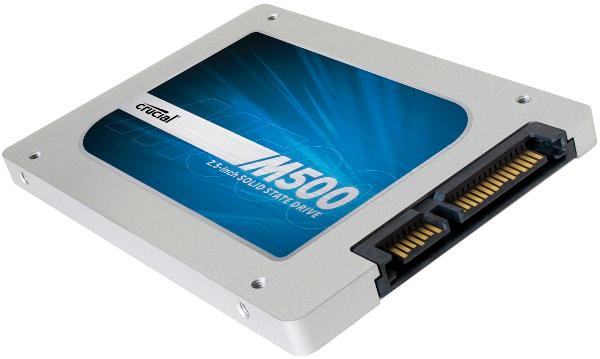 Накопитель SSD 2.5" SATA  120GB Crucial M500 CT120M500SSD1, SATAIII, MLC, 500/130MB/s