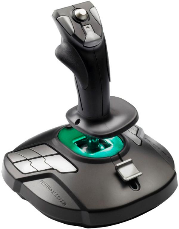 Джойстик для PC Thrustmaster T.16000M, USB, 16 кнопок, поворотная рукоятка, переключатель видов, движок тяги, черный, 2960706