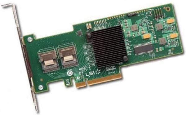 Контроллер SATA/SAS LSI Logic MegaRAID 9240-8i (LSI00200), PCI-Ex8, 2*SFF-8087, 8*SAS 6Gb/s, RAID 0 1 5 10 , low profile, без кабелей