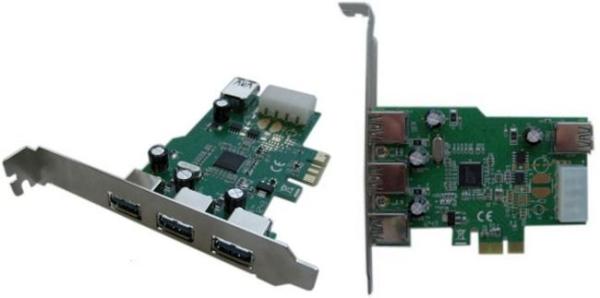 Контроллер USB3.0 Espada FG-EU308A-1-CT01, PCI-Ex1, 3*Ext, 1*Int