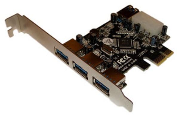 Контроллер USB3.0 Orient VA-3U31PE, PCI-E2.0x1, 3*Ext, 1*Int, retail