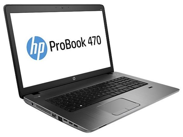 Ноутбук 17" HP ProBook 470 G2 (G6W58EA), Core i5-4210U 1.7 4GB 750GB 1600*900 iHM76(iHD4000) R5 2GB DVD-RW 2USB2.0/USB3.0 LAN WiFi BT HDMI/VGA камера MMC/SD/SDHC 2.9кг W8 черный