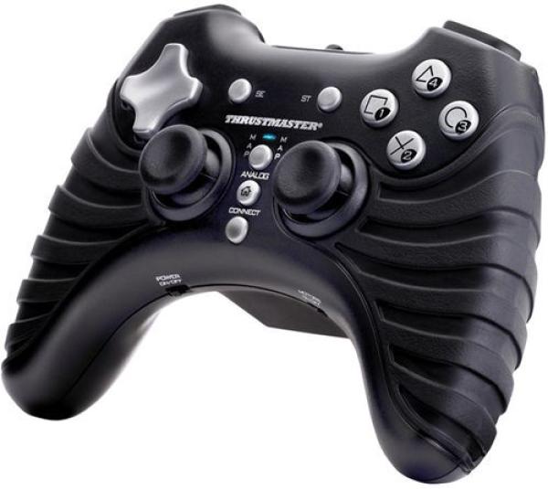 Игровой манипулятор GamePad беспроводной для PC/PS2/PS3 Thrustmaster T-Mini Wireless 3 in 1 Rumble Force, USB, обратная связь, 8 позиций, 12 кнопок, 2 аналоговых джойстика, FM, черный, 2960696/4160528