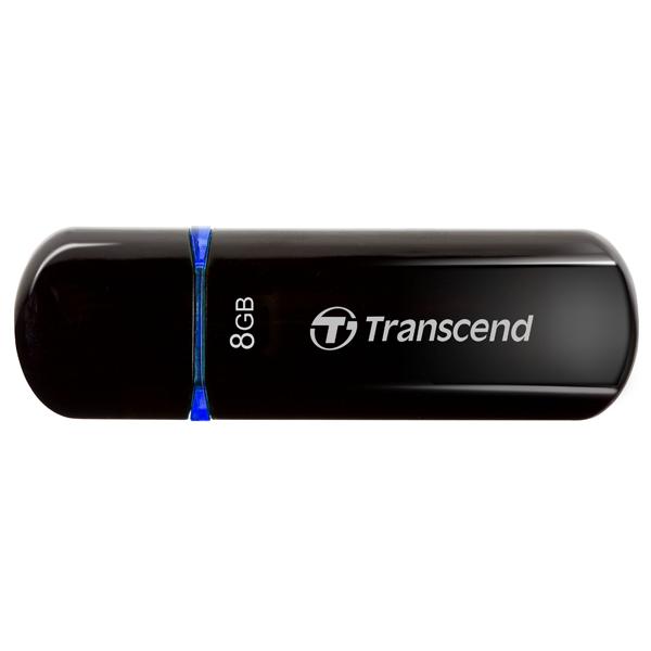 Флэш-накопитель USB2.0   8GB Transcend TS8GJF600, High-Speed, 32/12МБ/сек, черный