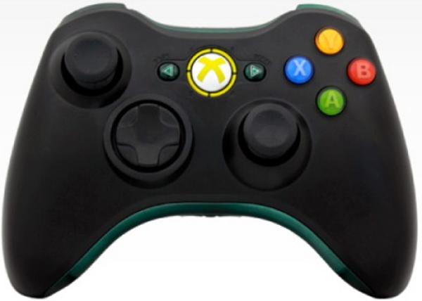 Игровой манипулятор GamePad беспроводной для XBOX EXEQ Boxer WR, вибрация, 8 позиций, 10 кнопок, 2 аналоговых джойстика, 2 триггера, FM, 2*AA, черный, eq-360-02130