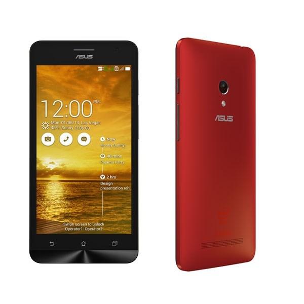 Смартфон 2*sim ASUS ZenFone 5 (A502CG-2C067RU), 2*1.2ГГц, 8GB, 5" 960*540, SD-micro/SDHC-micro, GSM/3G, GPS, BT, WiFi, G-sensor, 2 камеры 8/0.3Мпикс, Android 4.4, 72.8*148.2*10.8мм 160г, красный