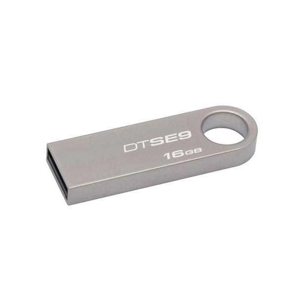 Флэш-накопитель USB2.0  16GB Kingston Data Traveler DTSE9H/16GB, серый