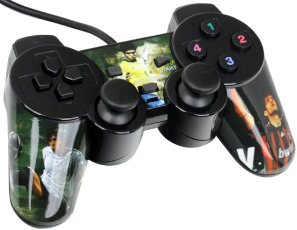 Игровой манипулятор GamePad для PC 3Cott Single GP-03, USB, 4 позиции, 7 кнопок, 2 аналоговых джойстиков, 4 триггера, черный