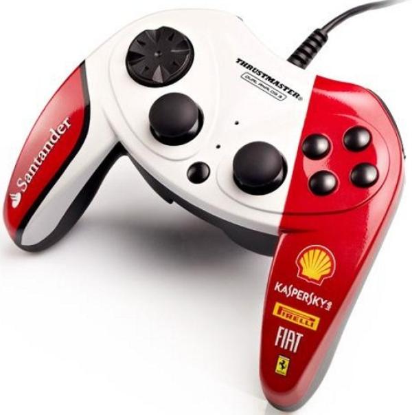 Игровой манипулятор GamePad для PC Thrustmaster F1 Dual Analog F150 Italia EE, USB, 8 позиций, 10 кнопок, 2 аналоговых джойстика, 4 триггера, белый-красный, 2960733