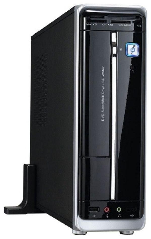 Корпус mATX Desktop Winsis WD-01, 300Вт, 1*5.25"+0(1)*3.5", Audio/2*USB2.0, CF/MMC/MD/MS/SD Card/SM/xD, 1(1) вент., черный