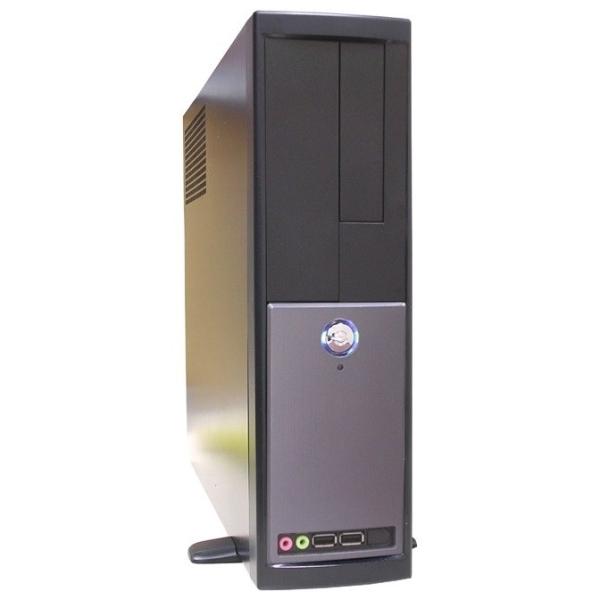 Корпус mATX Desktop Yeong Yang YY-7305B/T+, 250Вт, P4 20+4pin, 1*5.25"+1(2)*3.5", Audio/2*USB2.0, 1(1) вент., черный-серебристый