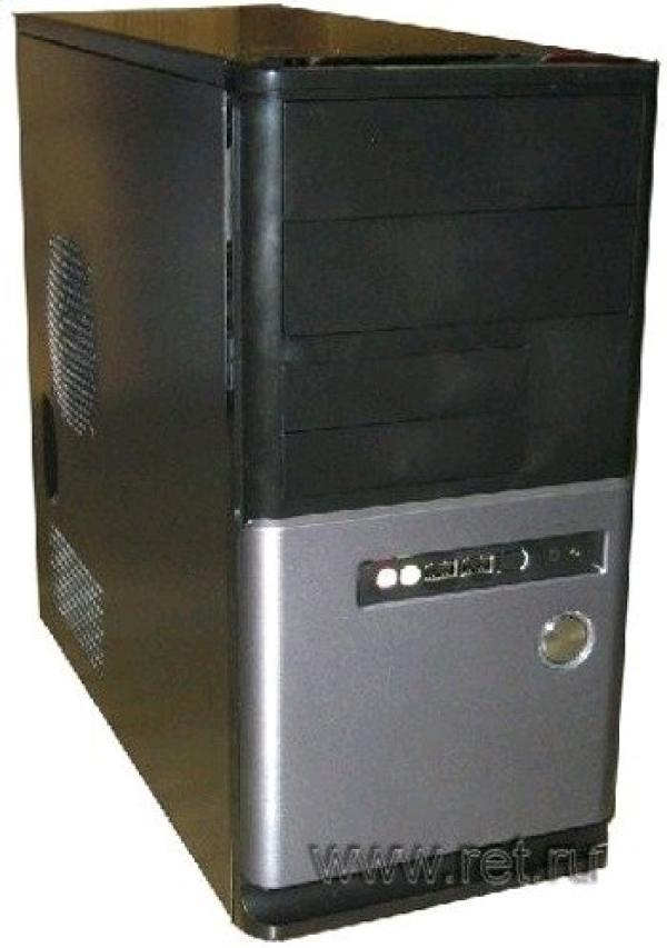 Корпус mATX MiniTower Yeong Yang PET YY-3611BK, 350Вт, P4 20+4pin, 2*5.25"+1(2)*3.5", Audio/2*USB2.0, без вентиляторов (2 места), TAC2.0, черный