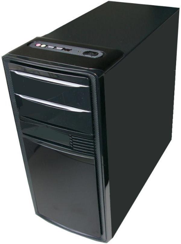 Корпус mATX MiniTower Yeong Yang YY-3608BK, 500Вт, P4 20+4pin, 2*5.25"+1(2)*3.5", Audio/2*USB2.0, без вентиляторов (2 места), TAC2.0, глянцевый черный