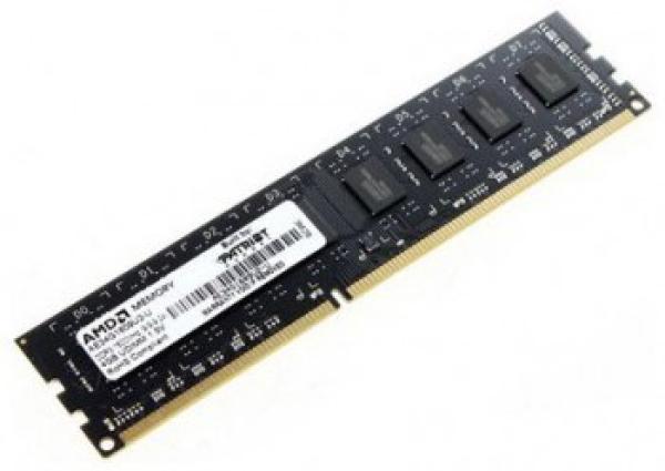 Оперативная память DIMM DDR3  4GB, 1600МГц (PC12800) AMD R534G1601U1S-UGO, CL 11-11-11-28