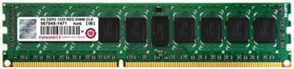 Оперативная память DIMM DDR3 ECC Reg  2GB, 1333МГц (PC10600) Transcend TS256MKR72V3U