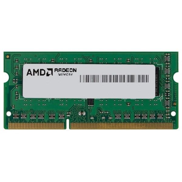 Оперативная память SO-DIMM DDR3  8GB, 1600МГц (PC12800) AMD Radeon R5 Entertainment Series R538G1601S2S-UGO