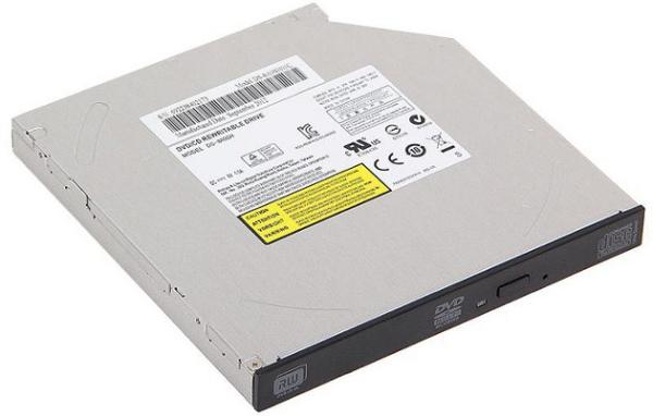 Привод DVD-RW тонкий LiteOn DS-8A9SH, SATA, DVD-Dual 6/6, DVD 8/8/6/8/8, DVD-RAM 5/5, CD 24/24/24, 1MB, для ноутбука, черный