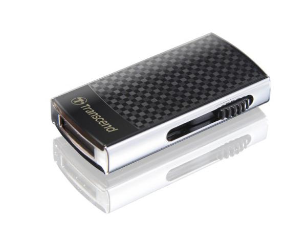 Флэш-накопитель USB2.0  16GB Transcend JetFlash 560 TS16GJF560, High-Speed, 18/10МБ/сек, черный-серебристый, стильный дизайн