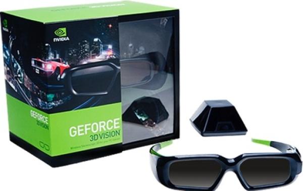Очки 3D nVidia GeForce 3D Vision, ИК эмиттер, USB, черный-зеленый
