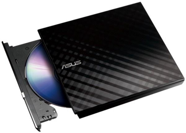 Привод DVD-RW внешний тонкий ASUS SDRW-08D2S-U Lite, USB2.0, DVD-Dual 6/6/8, DVD 8/8/6/8/8, DVD-RAM 5/5, CD 24/16/24, 1MB, без БП, черный