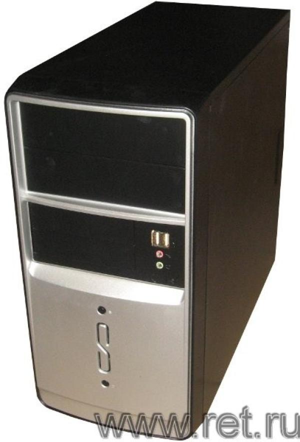 Компьютер Капитан, No CPU/ iH61 Звук LAN1Gb/ DDR3/ без НЖМД/ mATX 350Вт USB2.0 Audio черный-серебристый W7P