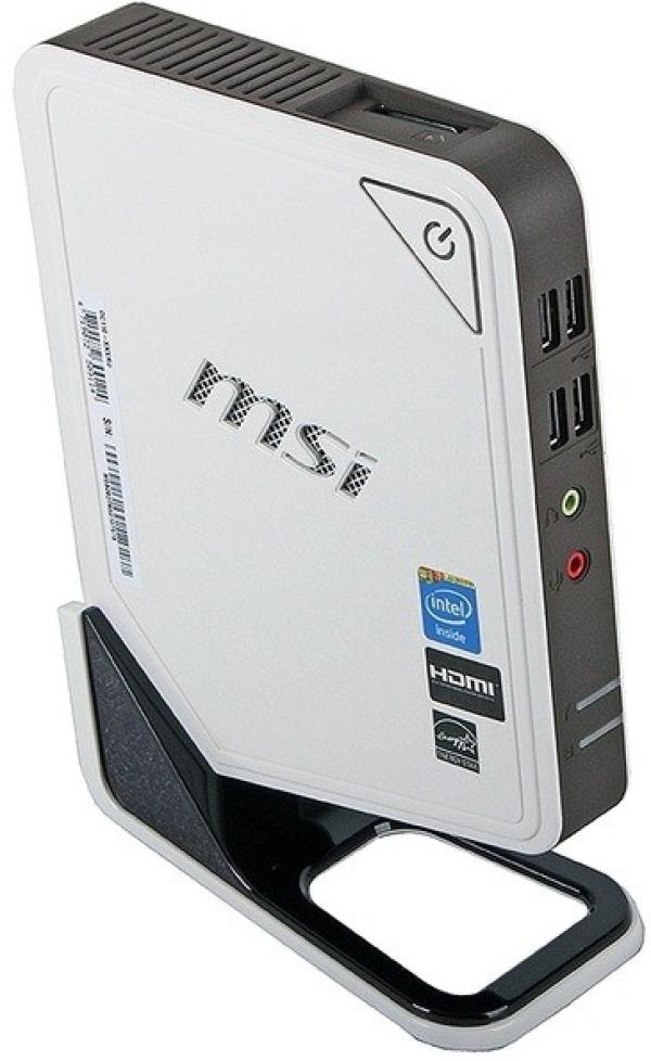 Компьютер неттоп MSI DC110-019XRU, Celeron 847 1.1 Dual Core/ iHM55 Звук Видео HDMI/VGA WiFi LAN1Gb/ SO-DIMM DDR3 4GB/ 320GB/ 65Вт 6USB2.0 Audio черный-глянцевый
