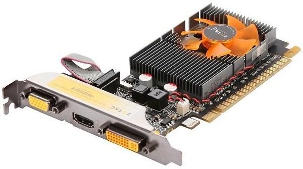 Видеокарта PCI-E Gf GT610 Zotac ZT-60602-10B, 1GB GDDR3 64bit 810/1066МГц, PCI-E2.0, HDCP, DVI/HDMI/VGA, Low profile, 29Вт