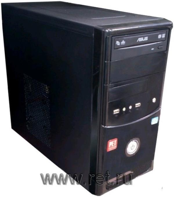 Компьютер РЕТ, Pentium G3420 3.2/ ASUS H81M Звук Видео LAN1Gb/ DDR3 2GB/ 500GB / DVD-RW/ mATX 350Вт USB2.0 Audio черный-серебристый