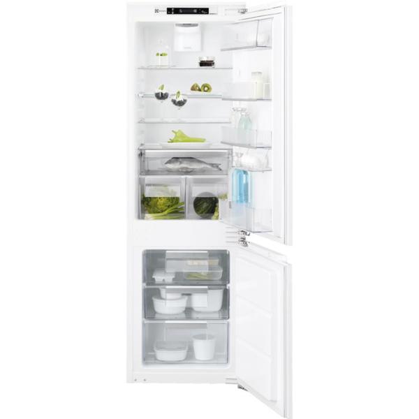 Холодильник встраиваемый Electrolux ENC2818AOW, морозилка внизу, 192л + 75л, 1 компрессор, No Frost, белый