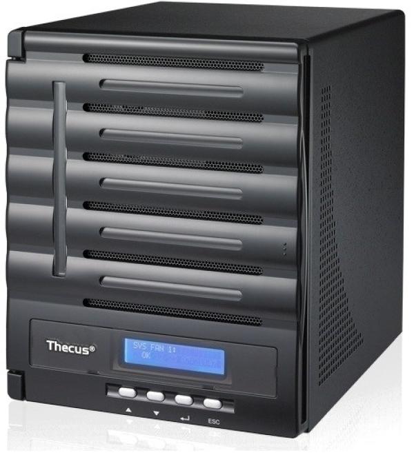 Сетевое устройство хранения данных Thecus N5550, 5*3.5" НЖМД SATA до 30TB RAID, 2LAN1Gb, USB3.0, Intel Atom 1.86ГГц, 2GB, сервер iSCSI/ADS/FTP/Torrent/UPnP, Windows/Mac