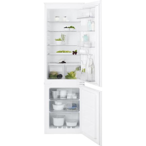 Холодильник встраиваемый Electrolux ENN92841AW, морозилка внизу, 200л + 63л, 1 компрессор, белый