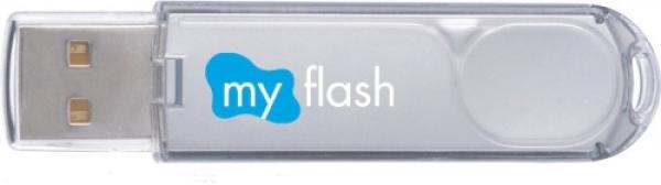 Флэш-накопитель USB2.0  32GB A-Data My Flash PD9, серебристый