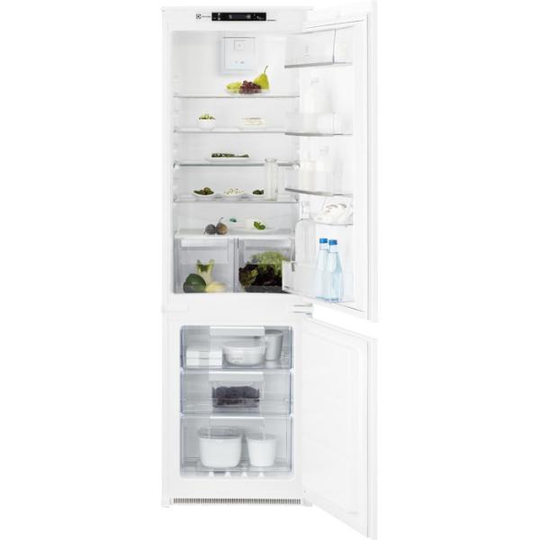 Холодильник встраиваемый Electrolux ENN92853CW, морозилка внизу, 200л + 63л, 1 компрессор, No frost, белый