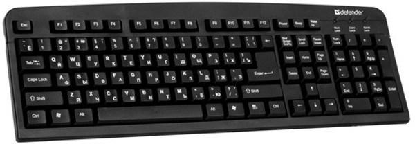 Клавиатура Defender Element HB-520, PS/2, черный, 45520