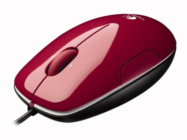 Мышь лазерная Logitech M150 Mouse, USB, 3 кнопки, колесо <>, красный, 910-003751