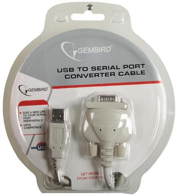 Переходник USB AM-COM Gembird UAS111, RS232, DB9M