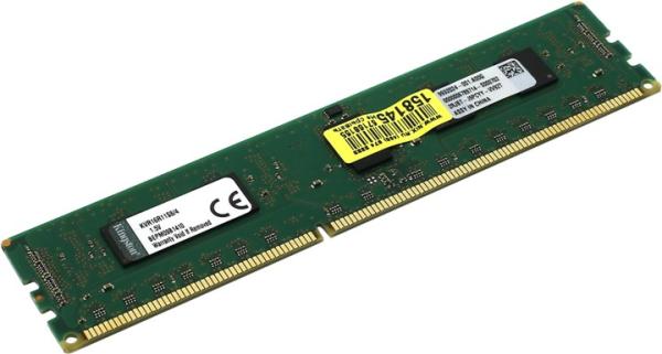 Оперативная память DIMM DDR3 ECC Reg  4GB, 1600МГц (PC12800) Kingston KVR16R11S8/4, retail