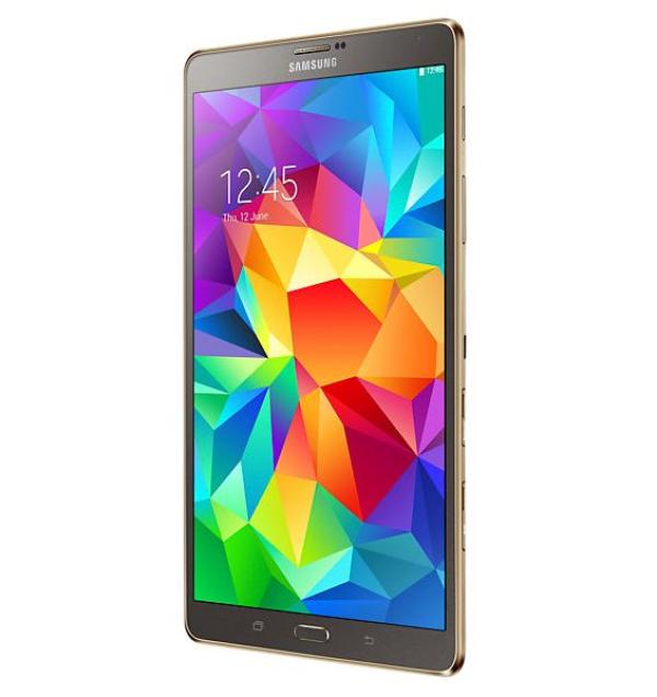 Планшет  8.4" Samsung Galaxy Tab S (SM-T705), 2560*1600, ARM 1.9ГГц, 16GB, 4G/3G, GPS, BT, WiFi, 2 камеры 8/2.1Мпикс, Android 4.4, 212.8*125.6*6.6мм 298г, коричневый