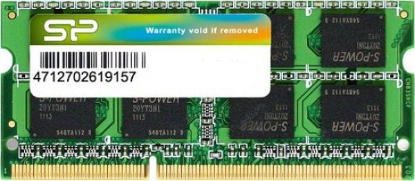 Оперативная память SO-DIMM DDR3  8GB, 1333МГц (PC10600) Silicon Power SP008GBSTU133N02