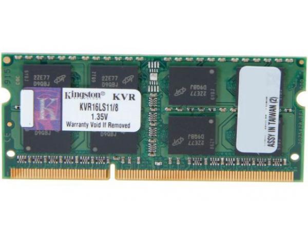 Оперативная память SO-DIMM DDR3  8GB, 1600МГц (PC12800) Kingston KVR16LS11/8, retail