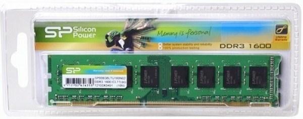 Оперативная память DIMM DDR3  4GB, 1600МГц (PC12800) Silicon Power SP004GBLTU160N01/02, retail