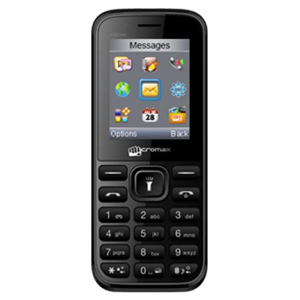 Мобильный телефон 2*SIM Micromax X2050, GSM900/1800, 2" 220*176, камера 0.1Мпикс, SD-micro, BT, запись видео, диктофон, WAP, MP3 плеер, FM радио, 47.6*115.7*12.5мм 50г, черный