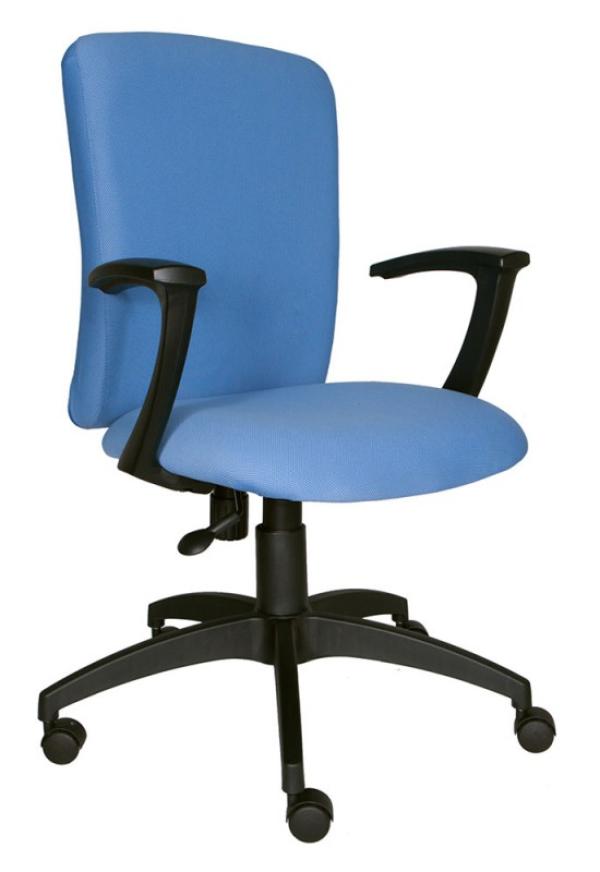 Кресло Buro CH-470AXSN/Blue 26-24, голубой, акрил, механизм качания TMF, Т-образные подлокотники, крестовина - пластик, регулировка высоты сиденья - газлифт, до 100кг