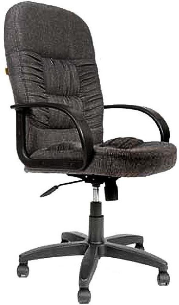 Кресло Chairman CH 416 10-356, черный, акрил, механизм качания TG, закругленные подлокотники, крестовина-пластик, регулировка высоты сиденья - газлифт, до 120кг