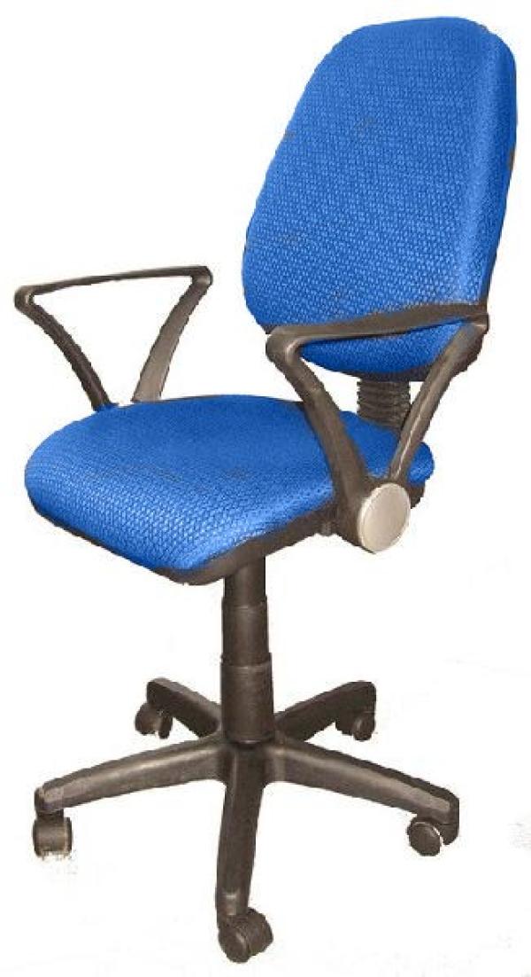 Кресло Chairman CH 375 JP 15-3, голубой, акрил, механизм качания TMF, закругленные подлокотники, регулировка высоты спинки, крестовина-пластик, регулировка высоты сиденья - газлифт, до 100кг