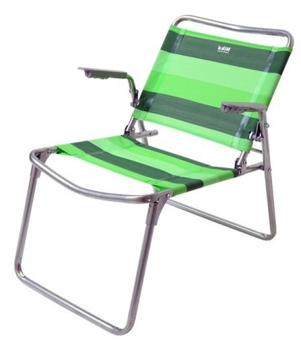 Кресло-шезлонг Nika К1, ткань ПВХ, каркас-металл, складной, с подлокотниками, до 90кг