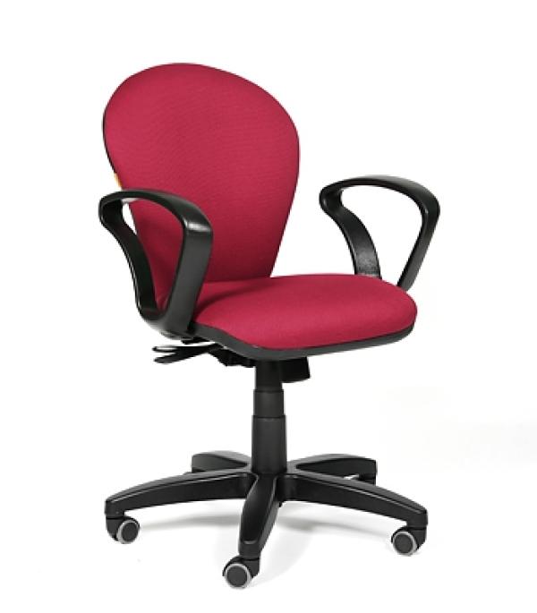 Кресло Chairman CH 684 TW-13, бордовый, эргономичный дизайн, механизм качания BS, закругленные подлокотники, крестовина-пластик, регулировка высоты сиденья-газлифт, до 100кг