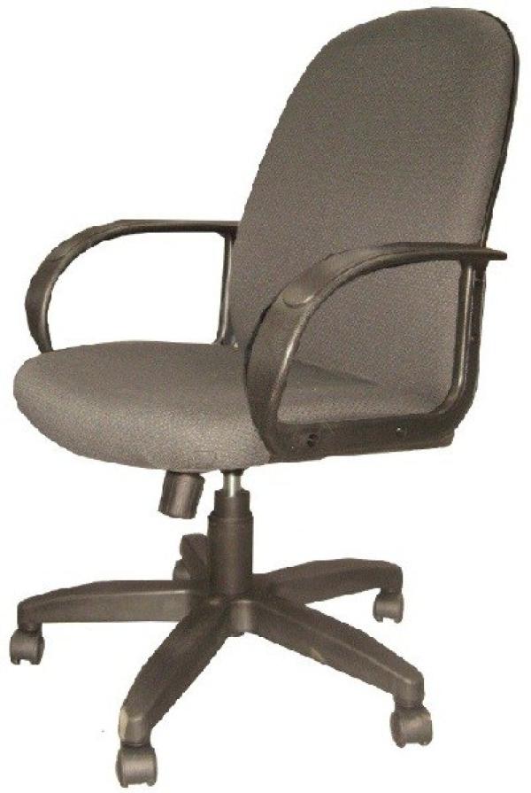 Кресло Вега В-40, серый, акрил, механизм качания TG, закругленные подлокотники, крестовина-пластик, регулировка высоты сиденья-газлифт, до 80кг